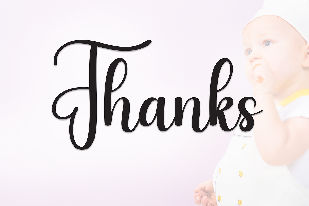 Cutebaby | Script Font, a Handwritten Font by Scratchones (Photo 9 of 9)