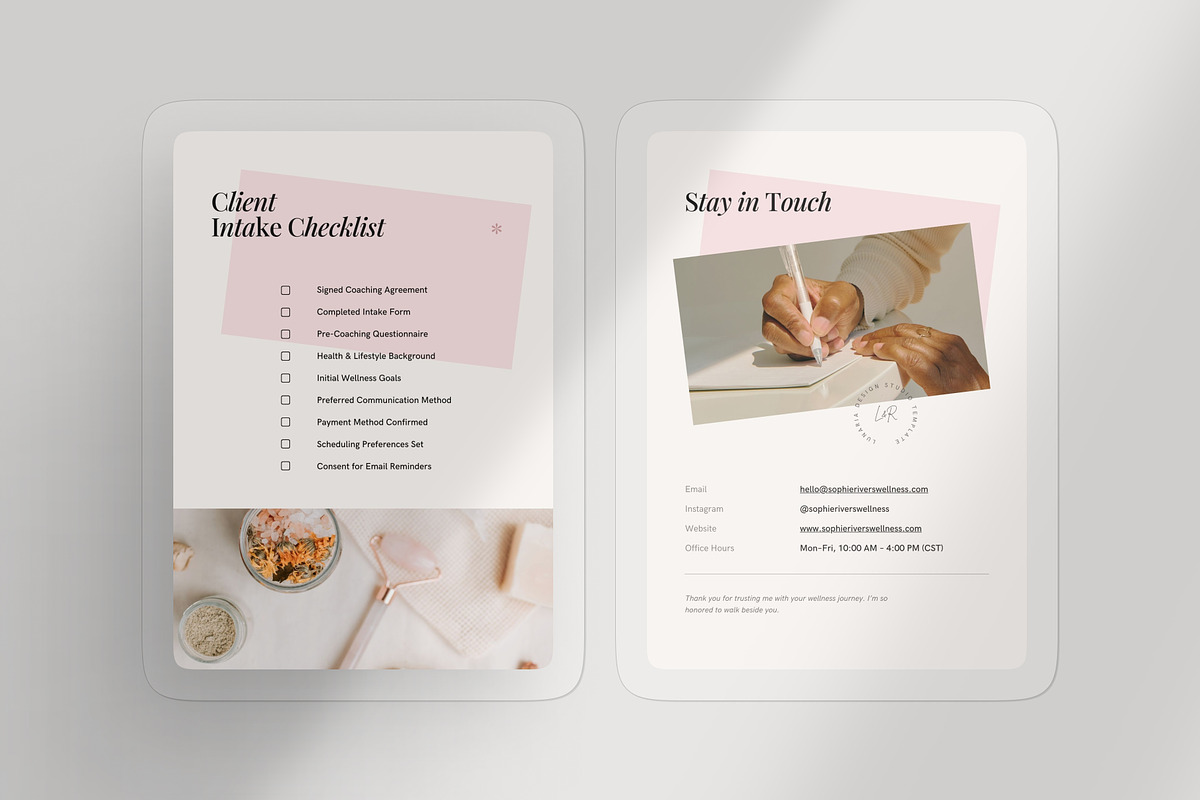 Client Welcome Packet Template, a Magazine Template by Lunaria (Photo 4 of 9)