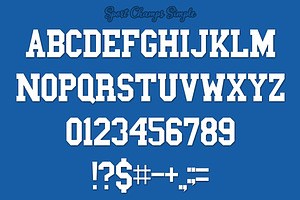 Sports Font Pack Varsity Fonts