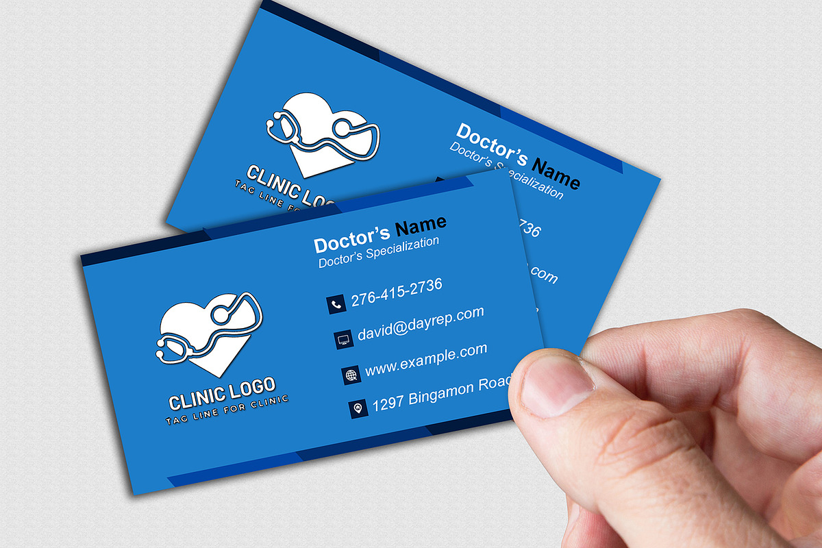Pediatric Doctor Card PSD preview 4