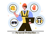 10 Personal Protection Illustration, a Person Illustration by denayunebgt (Thumbnail 4 of 4)