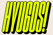 Hyugos | Condensed Shadow Font!!, a Sans Serif Font by Fateh.Lab (Thumbnail 1 of 12)