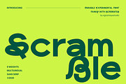 Scramble - Experimental Sans Family, a Sans Serif Font by agnyhasyastudio (Thumbnail 1 of 17)
