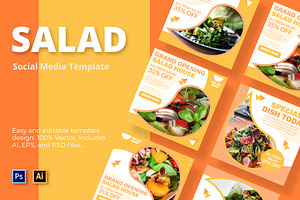 Salad House Social Media Template