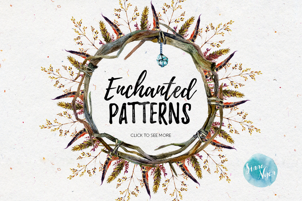 Enchanted Woods Watercolor Mega Pack, a Decorative Illustration by Inna Sinano (Photo 5 of 8)