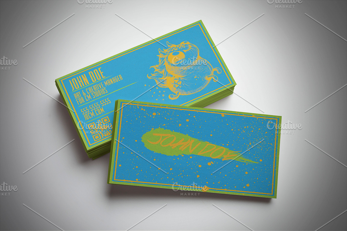 Colorful Designer Business Card, a Business Card Template by Konakchiev (Photo 1 of 3)
