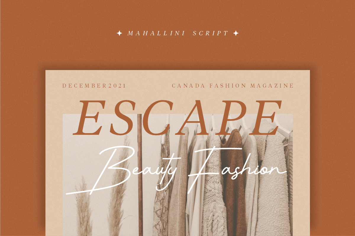 Mahallini Signature Monoline, a Script Font by Typegoals Studio (Photo 3 of 9)