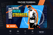 Fitness Youtube Thumbnails, a Social Media Template by Ammad (Thumbnail 2 of 6)