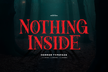 Nothing Inside | Horror Typeface