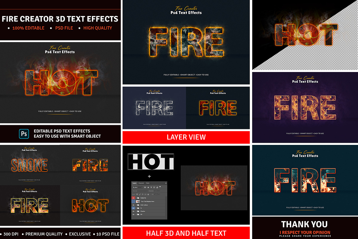Editable Fire Text Effects, a Layer Style Add-On by MRI STUDIO (Photo 1 of 11)