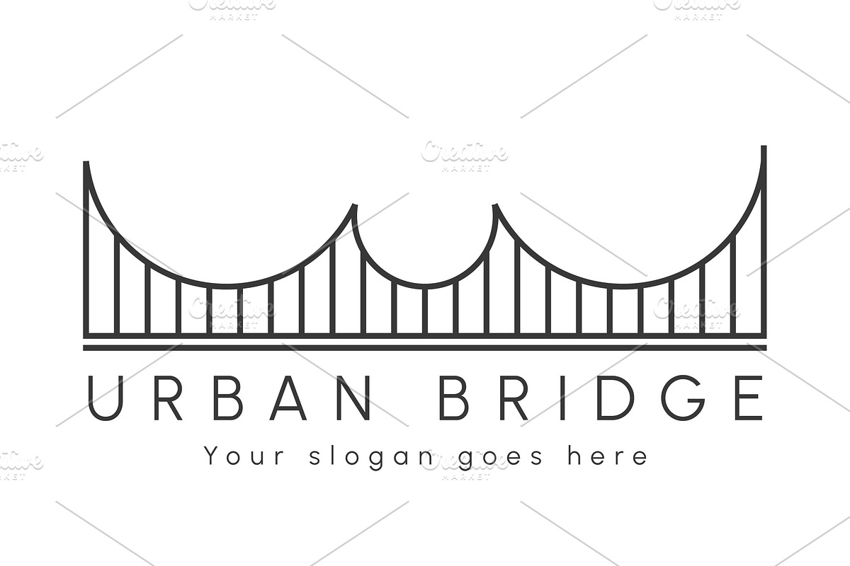 Minimalist Urban Bridge Logo Design, a Branding & Logo Template by Morvana Crew