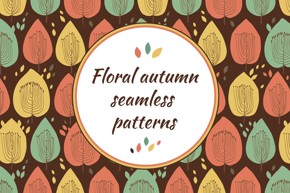 Autumn floral patterns, a Pattern Graphic by Silmen (Photo 1 of 2)