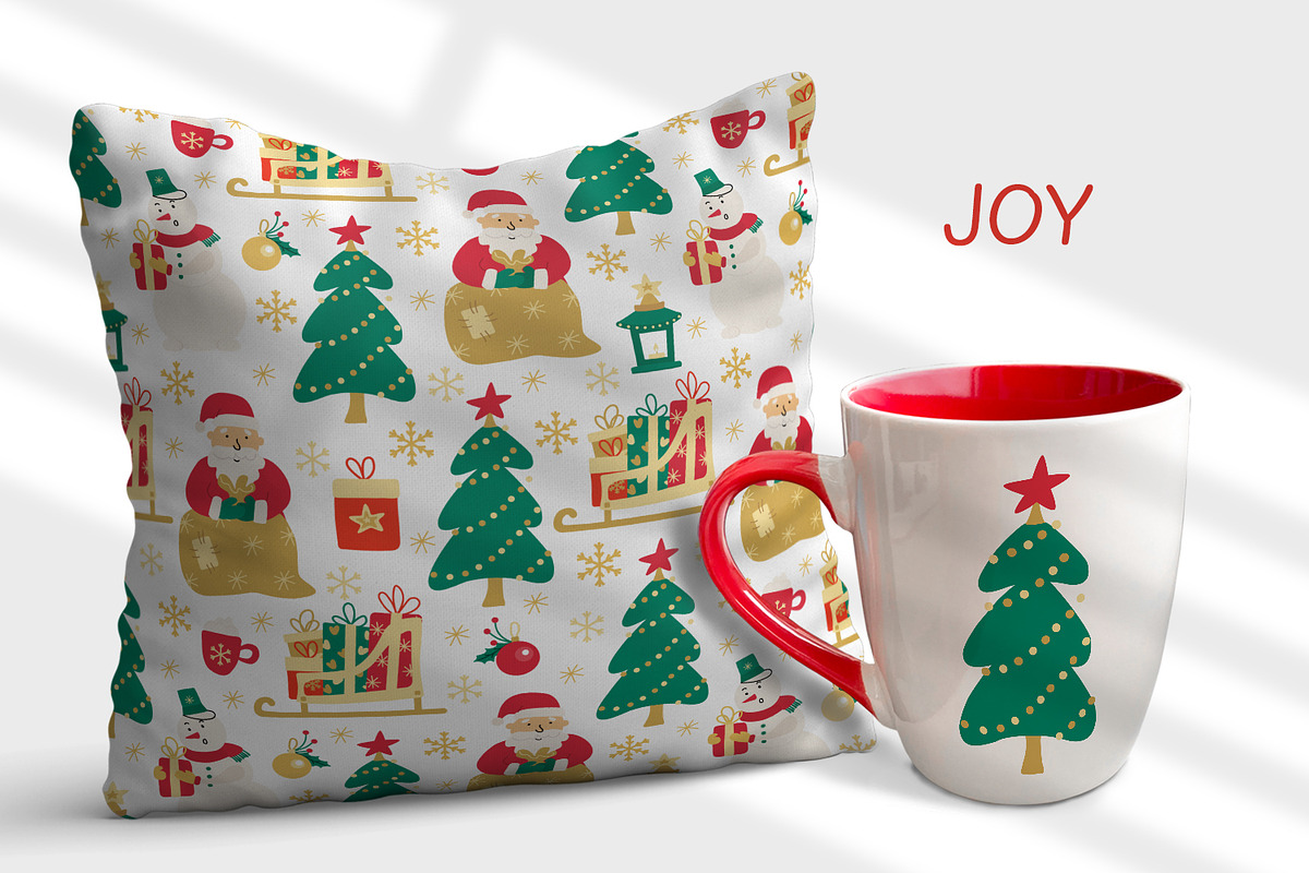 Merry Christmas Vector Collection, a Decorative Illustration by Anna Druzhkova (Photo 9 of 10)