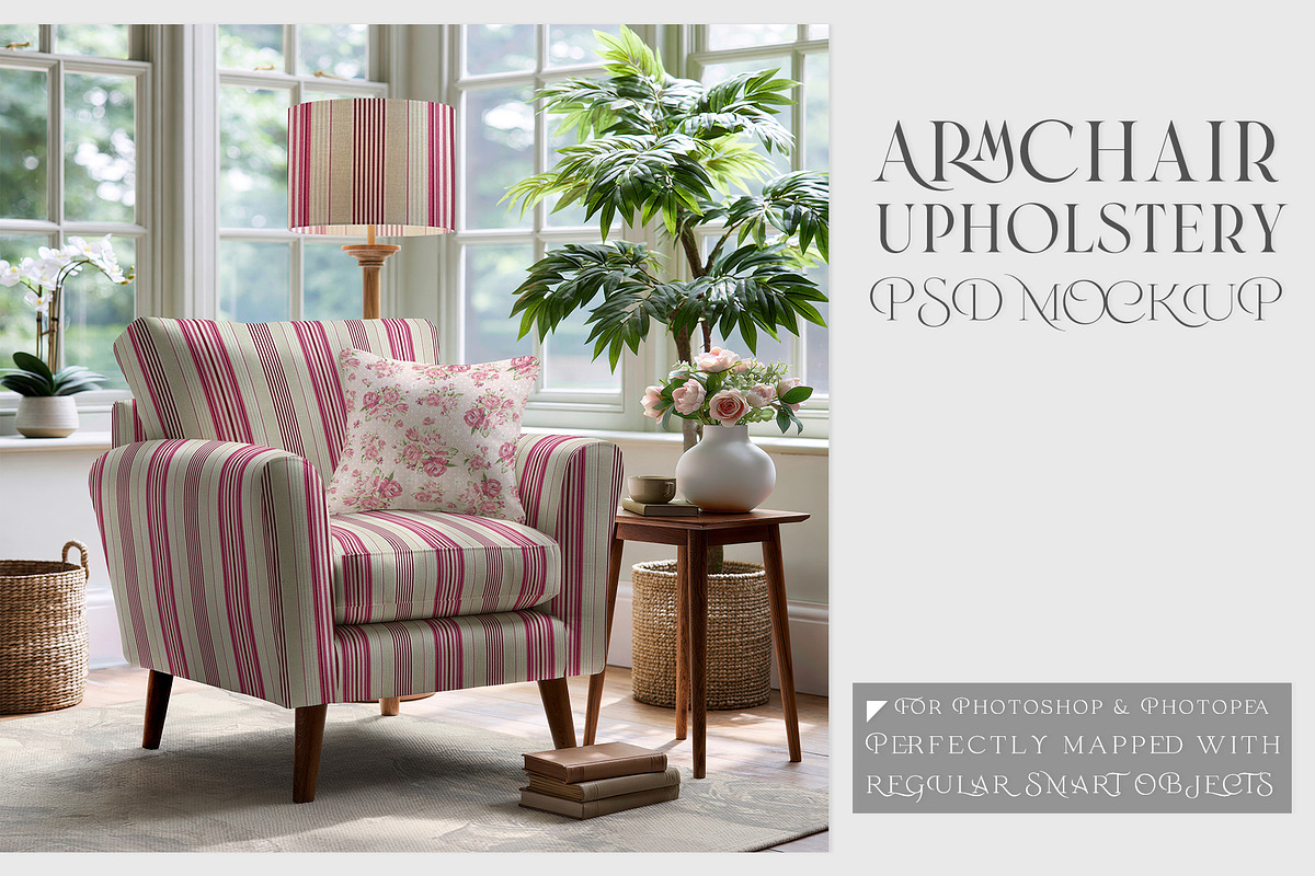 Armchair Upholstery Mockup, a Household Mockup by mock-ups (Photo 1 of 11)