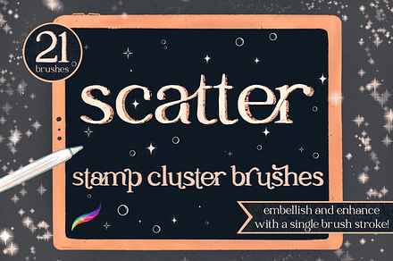 Scattered Stamp Cluster Brushes