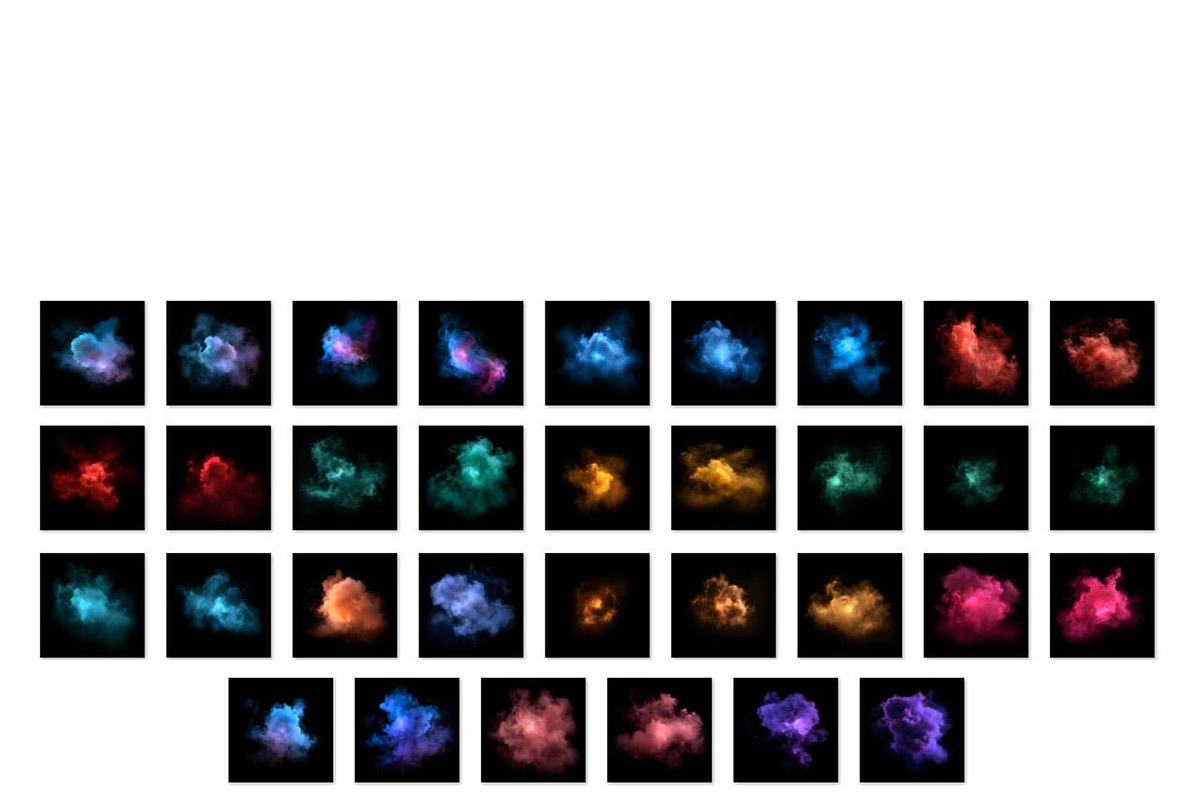 Color Smoke Overlays Transparent PNG, a Layer Style Add-On by Walllow Creatives (Photo 7 of 7)