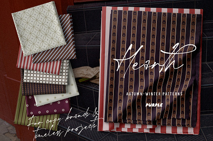 Hearth: Autumn-Winter Patterns, a Pattern Graphic by Purple