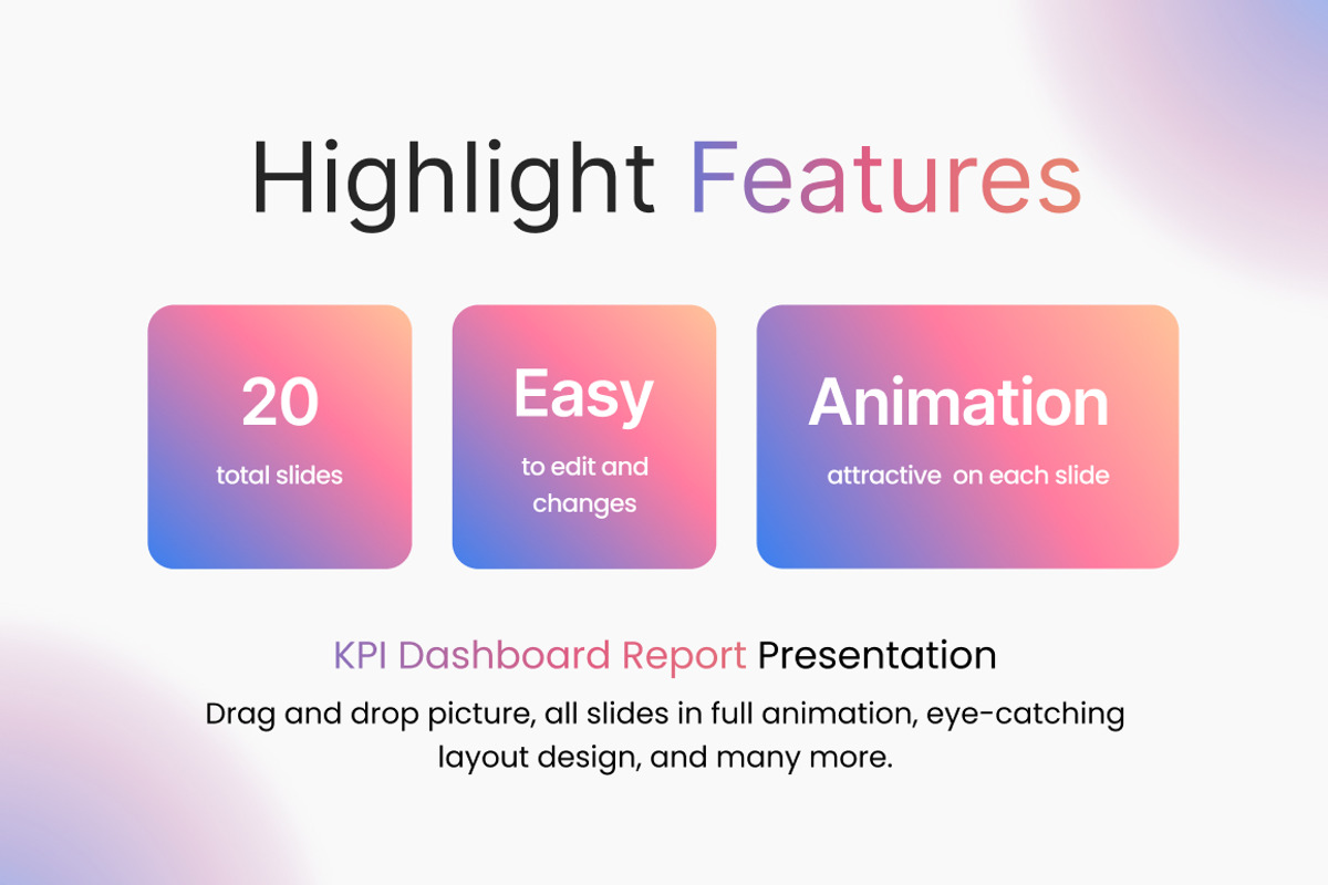 KPI Dashboard Google Slides, a Presentation Template by Loin Studio (Photo 2 of 4)