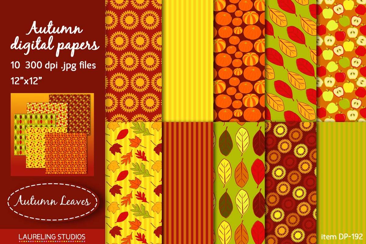 Autumn digital papers