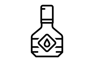 Vintage bottle black icon, an Outline Icon by Creative priyanka