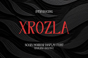 Xrozla Scary Serif Horror Display, a Serif Font by Maulana Creative (Thumbnail 1 of 7)