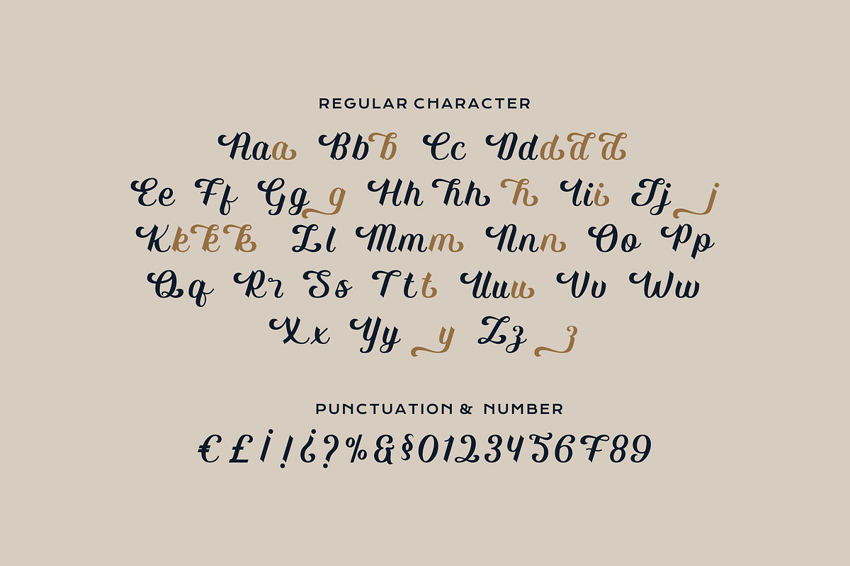 Gullady - Vintage Script Typeface, a Script Font by Imoodev (Photo 5 of 6)