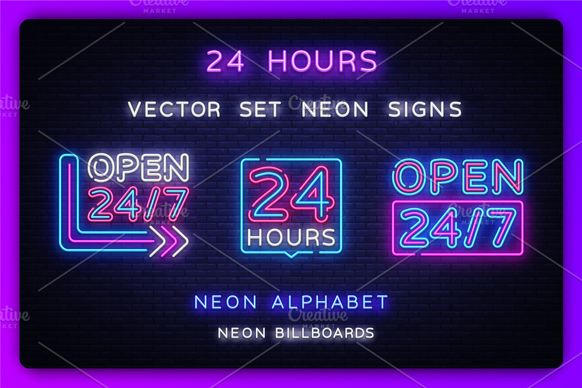 Open Neon Signs, a Work Illustration by Soifer Design (Photo 1 of 2)