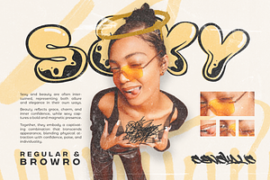 Funky Brow - Bubble Graffiti Font