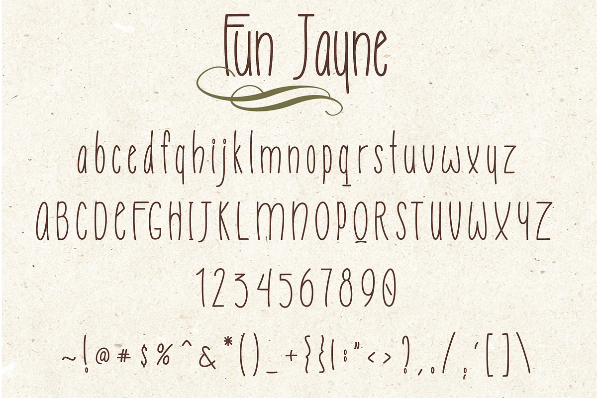 Fun Jayne // Sweet Handwritten Font, a Sans Serif Font by by Masselyn (Photo 4 of 4)