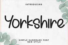 Yorkshire | Script Font