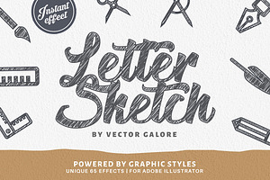 LetterSketch-65 Illustrator Effects