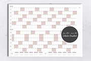 A0 Printable Wall Calendar 2025/2026, a Stationery Template by 3PointsCreative (Thumbnail 1 of 8)
