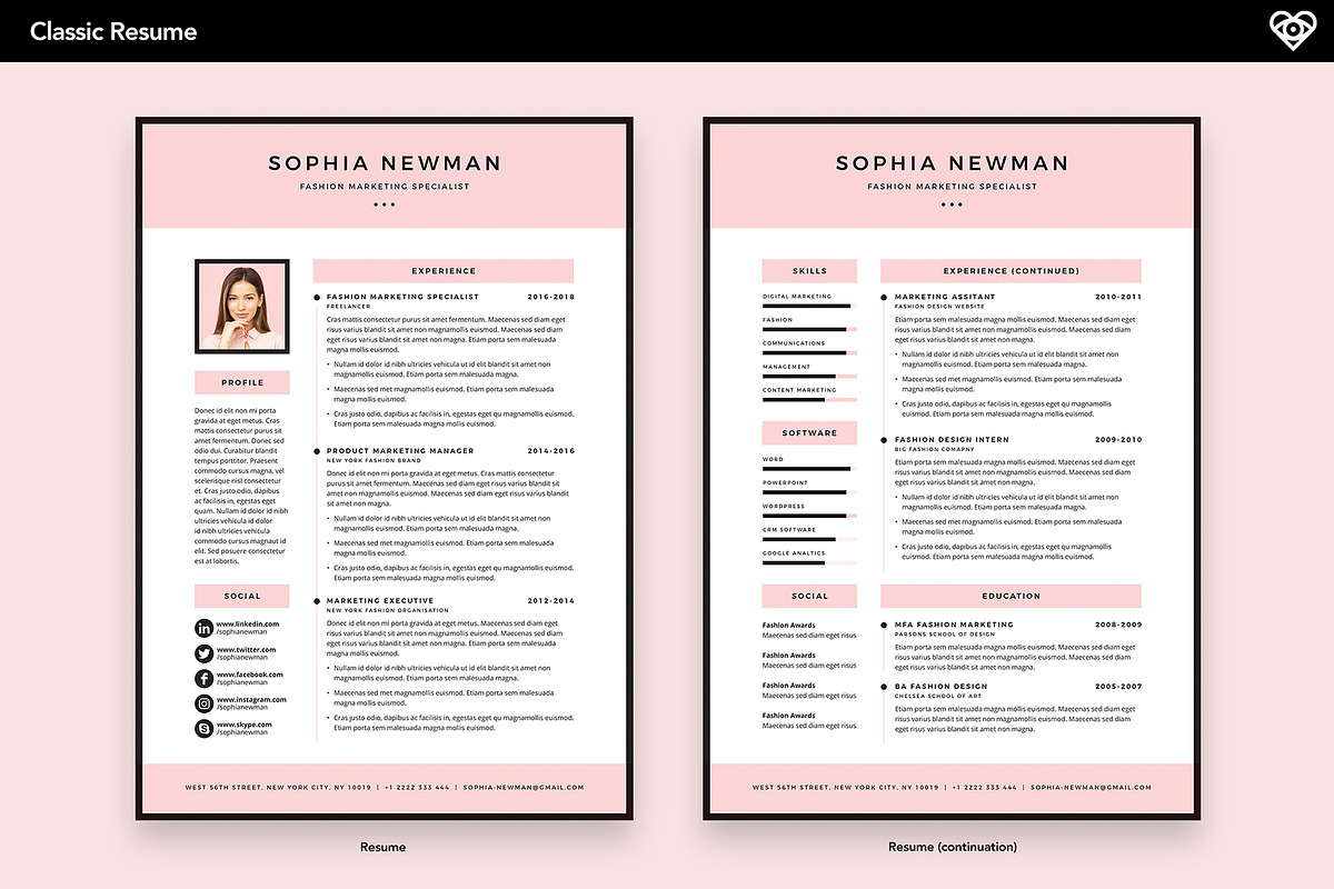 Classic Resume, a Resume Template by ikono.me (Photo 2 of 7)