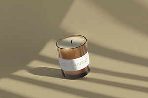 Anno Glass Candle Mockup