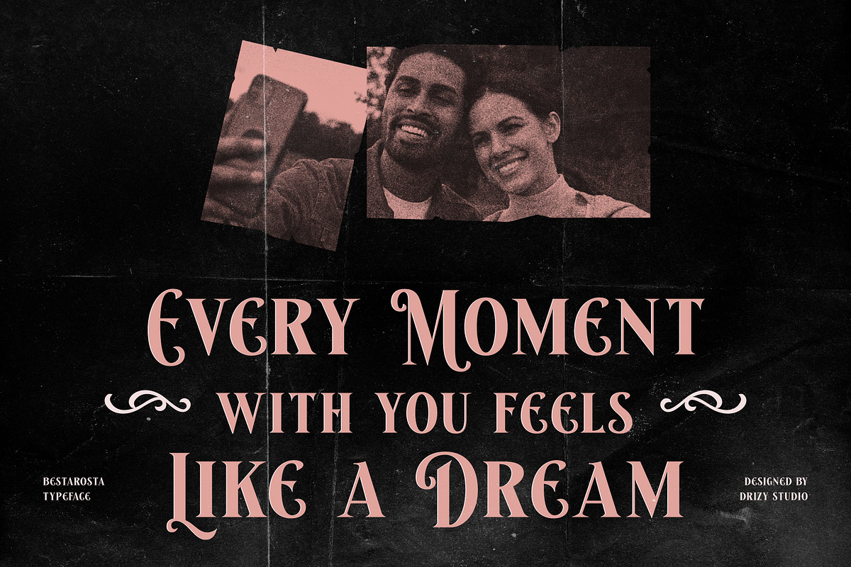 Besta Rosta - Romantic Classic Font, a Serif Font by Drizy (Photo 5 of 10)