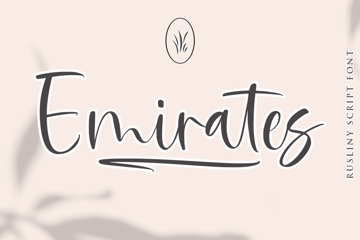 Rusliny Script, a Script Font by Rastype (Photo 3 of 6)