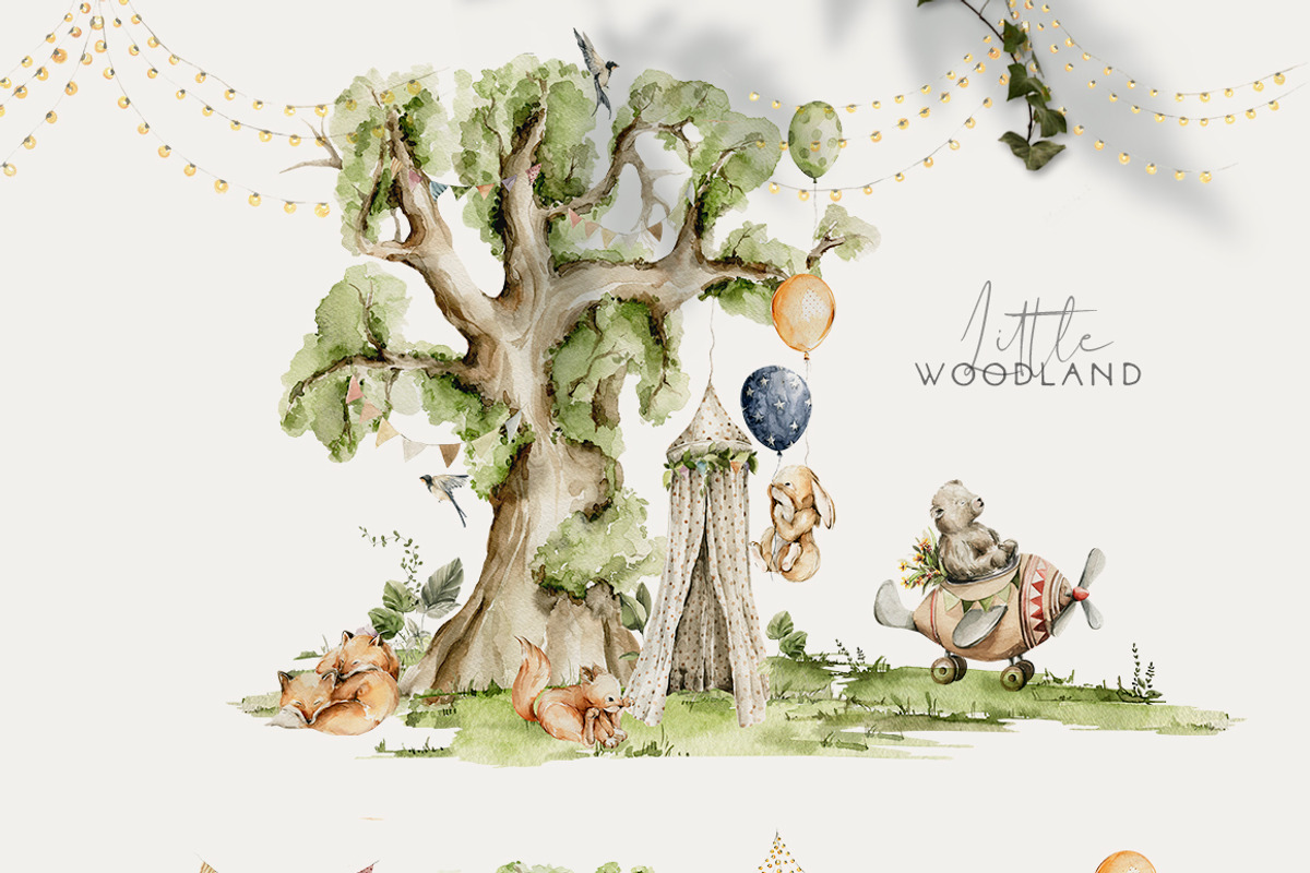 Little woodland Cute baby animals, an Animal Illustration by 60secondsArt (Photo 12 of 13)