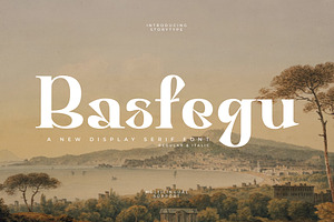 Basfegu A New Display Serif Font