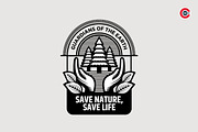 Badge or Emblem Logo for Save Nature, a Branding & Logo Template by C-Kav (Thumbnail 2 of 5)