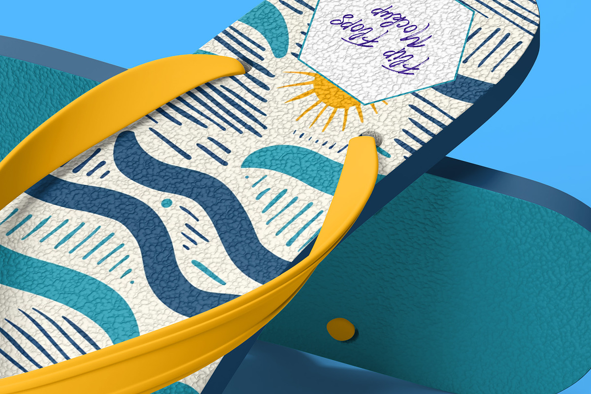 Flip Flops Packaging Mockup 6 Views, a Packaging Mockup by Illusiongraphic (Photo 20 of 20)