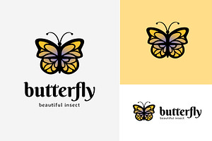 Butterfly Logo Design Vector Icon