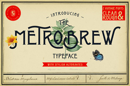 Metrobrew Vintage Typeface