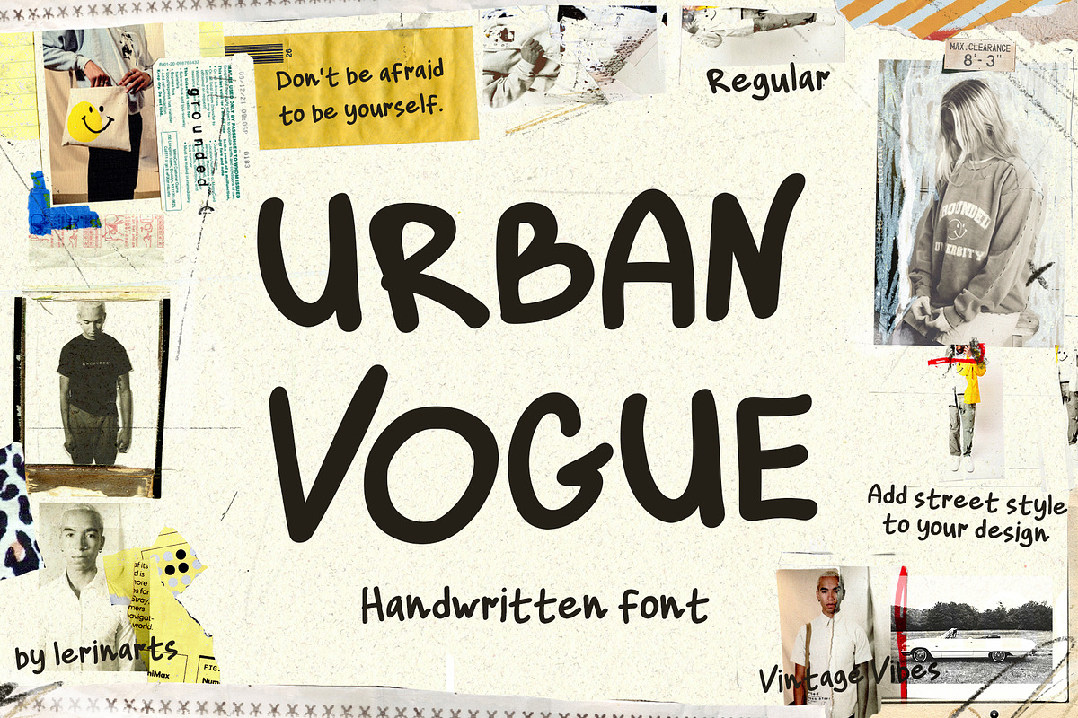 URBAN VOGUE: Handwritten font, a Handwritten Font by lerinartstudio (Photo 1 of 10)
