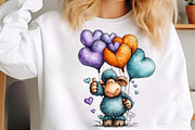 Funny Valentine Sheep Clipart, an Illustration by SinaCreation (Thumbnail 6 of 11)