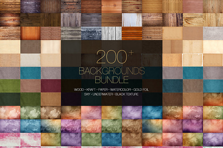 200+ Backgrounds Bundle