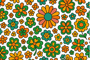 Bright floral pattern featuring, a Nature Photo by ZinetroN