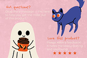 Spooky Cliparts, Stickers & Posters, a Seasonal Illustration by Panna Limon Store (Thumbnail 9 of 10)