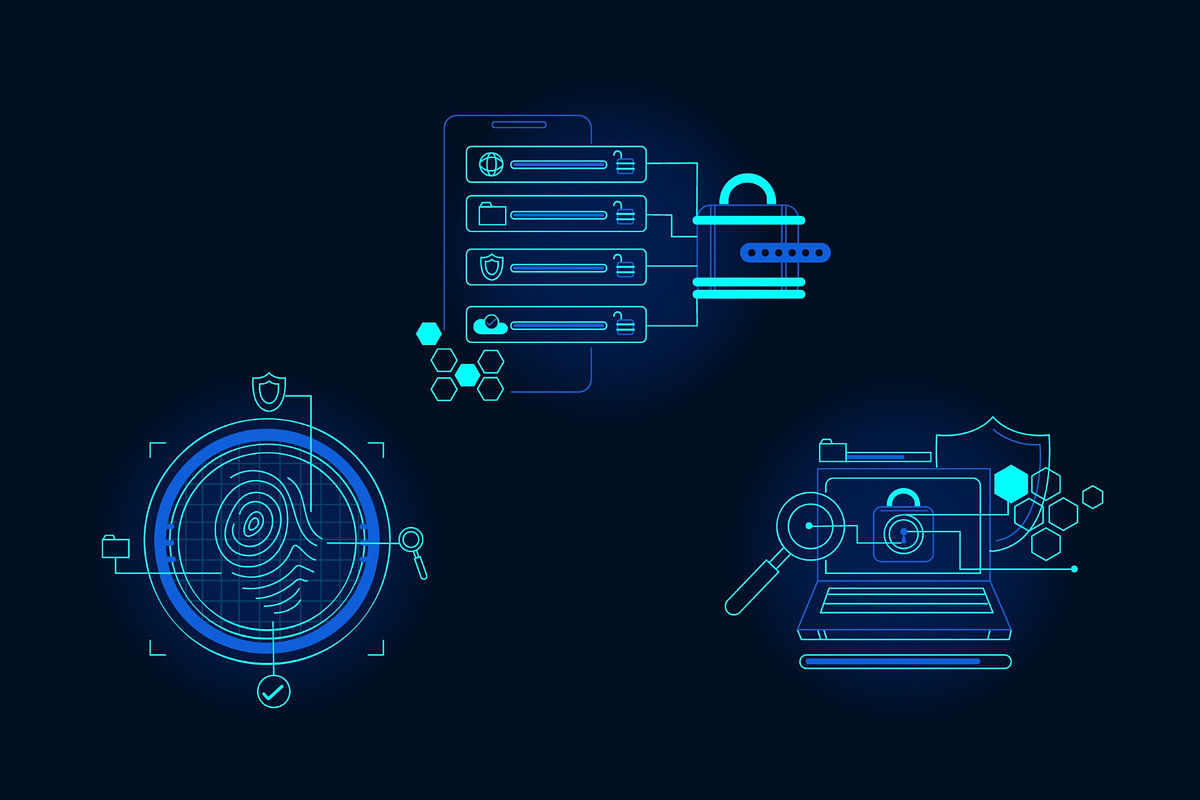 Cyber Security Asset Illustration, a Technology Illustration by graphicook (Photo 3 of 3)