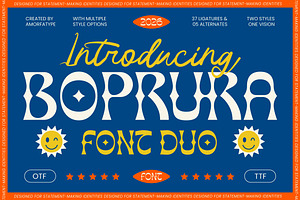 Boprura Psychedelic Font Duo