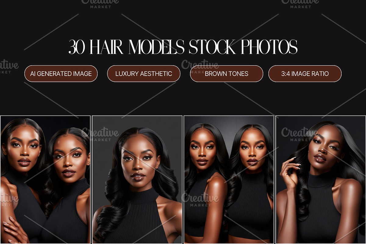 Luxury Raw Hair black models Photos, a Beauty & Fashion Photo by My Template Studio (Photo 4 of 12)